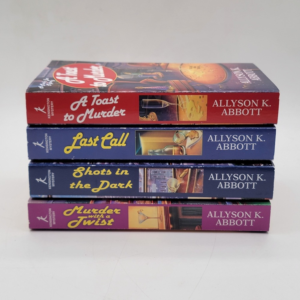 Allyson K. Abbott Mack's Bar Mystery 4 Book Lot Paperback Cozy Mystery Excellent